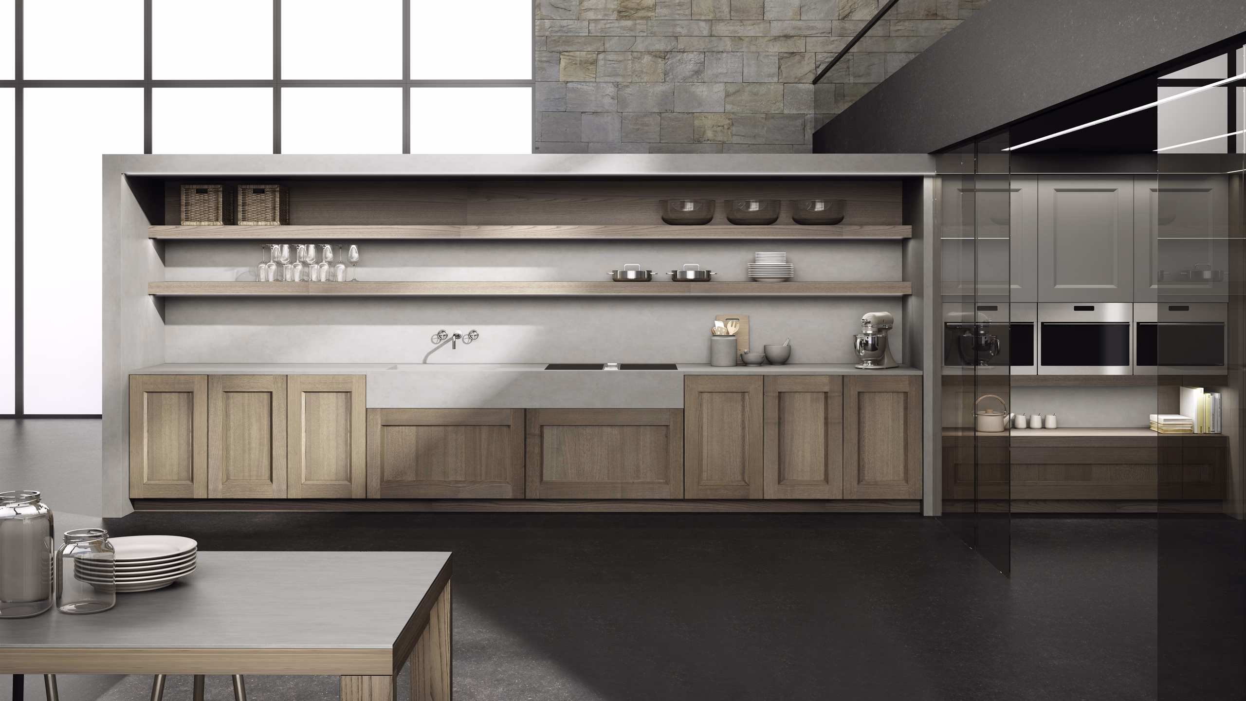 Timeless Roble Natural Kitchen