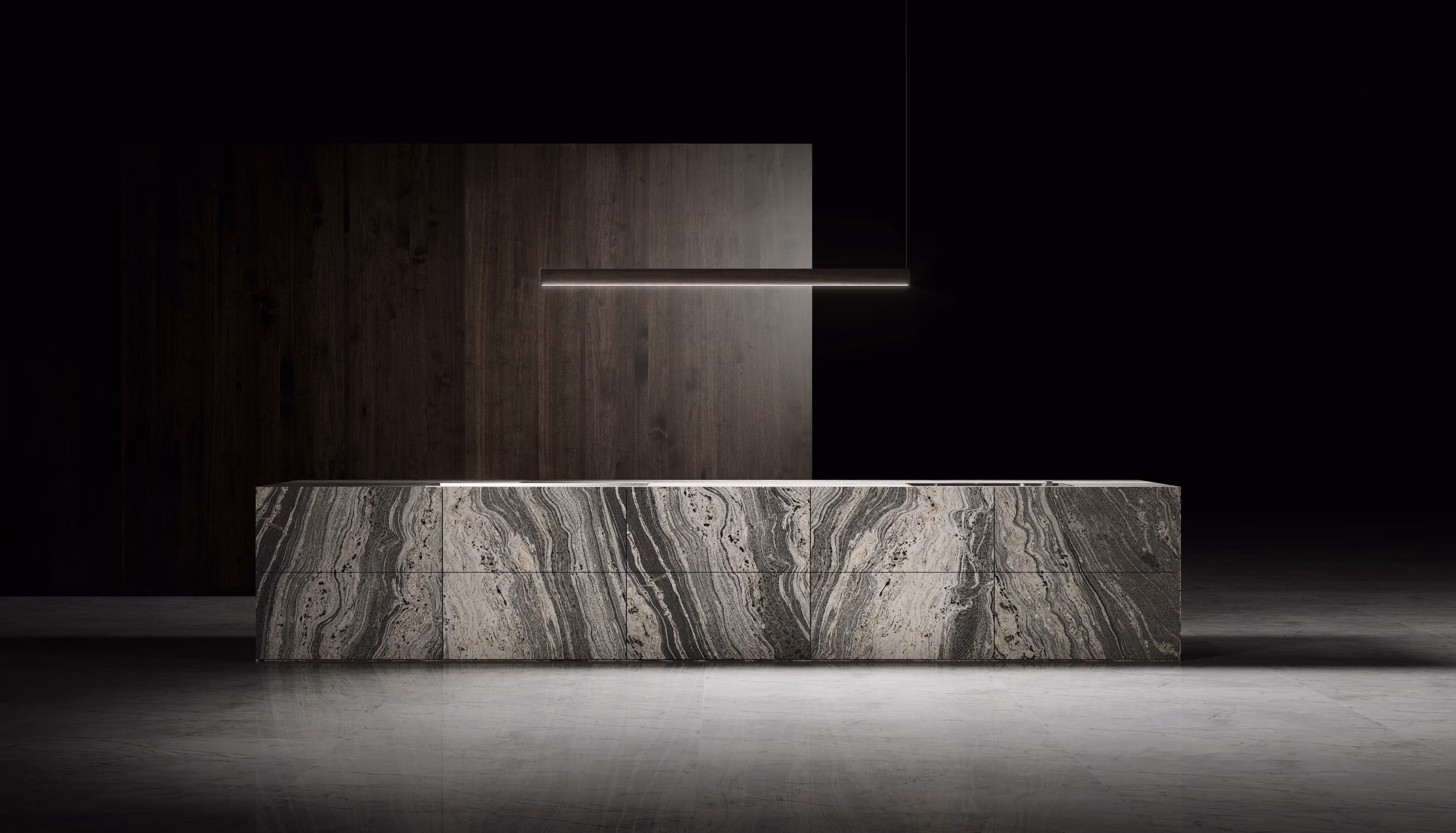 Tauca Nogal Matige Kitchen