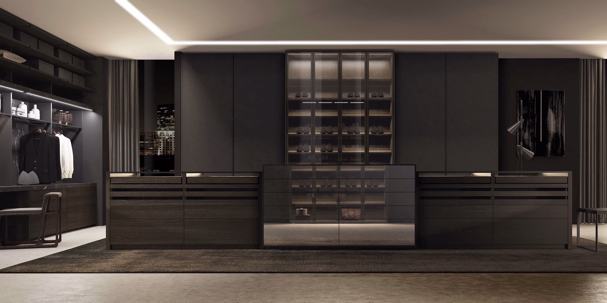 Barna Foro Leather Wardrobe